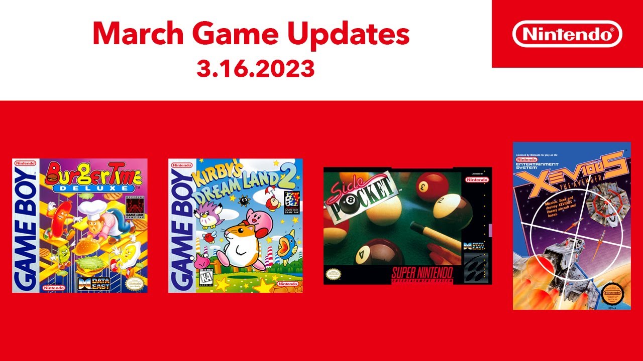 March 2023 NES, Super NES, and Game Boy Updates Nintendo Switch