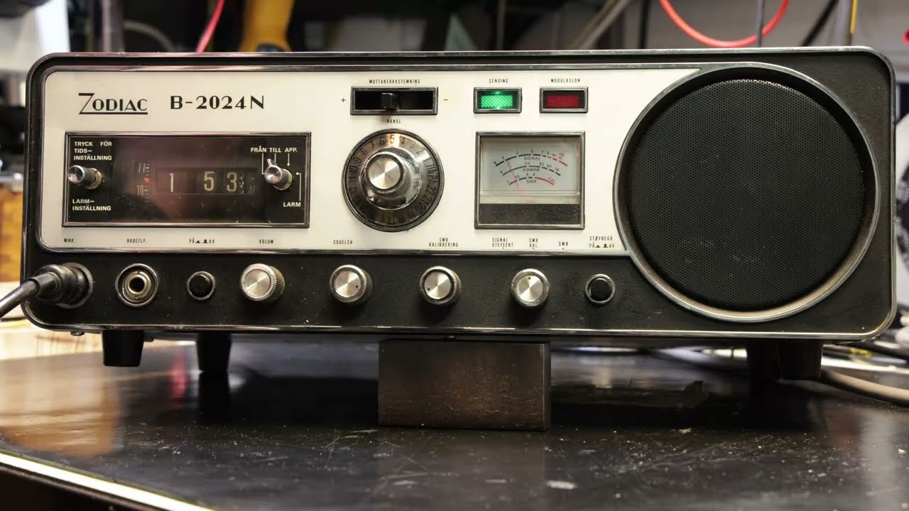 Zodiac B-2024N CB Radio - Unboxing Vintage 70's Tech Norwegian
