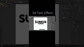 3d Text Effect  shortsvideo