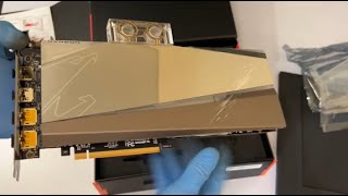 Неликвидная видеокарта Gigabyte RX 6900 XT Waterforce с водоблоком по приятной цене (Распаковка)
