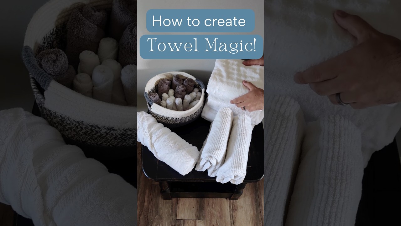 How To Fold Towels 3 Essential Ways - Home Will Work | Inspiration and  tutorials for Storage, Organization, and Home Improvements, image size:1280x720