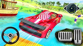 Best Android Car Simulator Games – 3D Water Surfer car Floating Beach Drive – Android Gameplay screenshot 1
