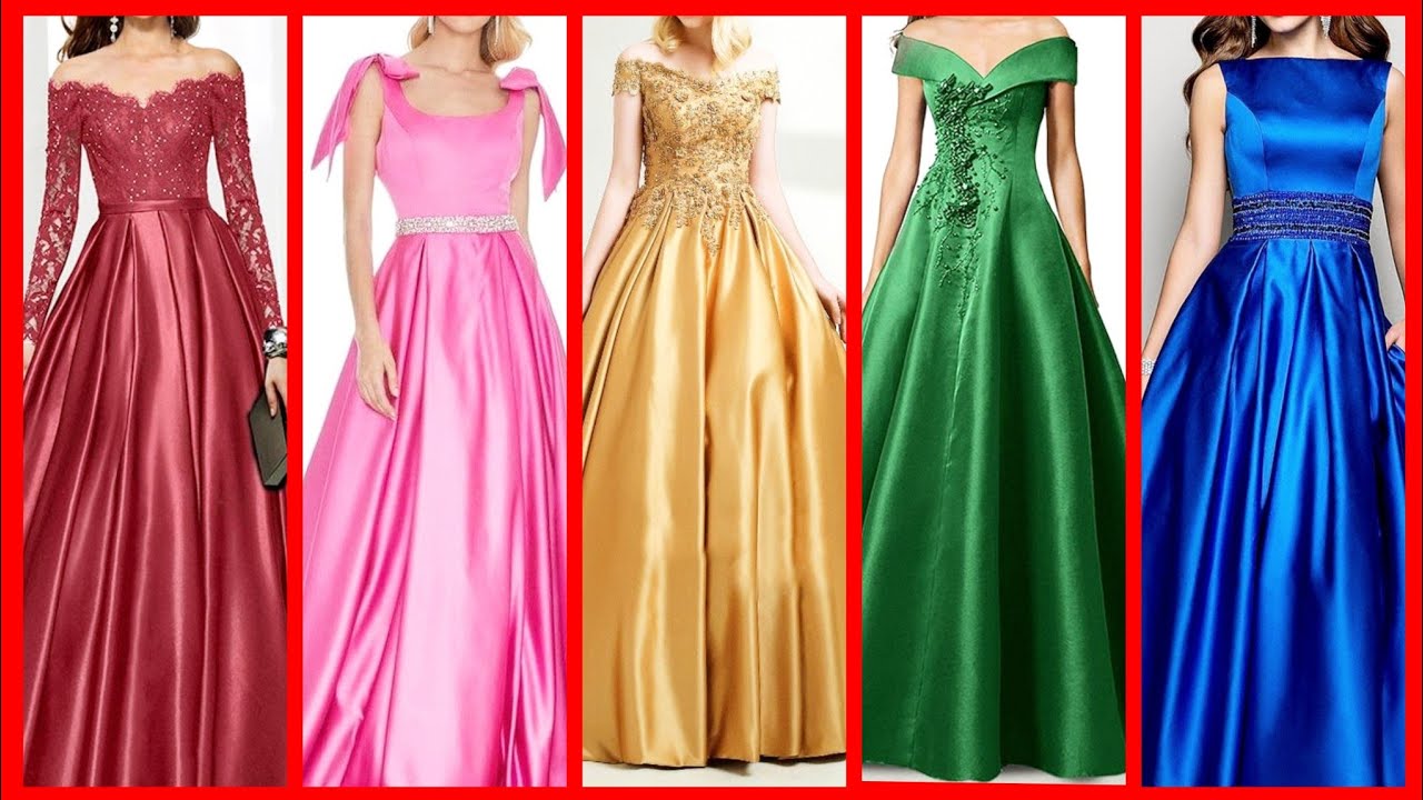 Bridesmaid Dress Satin Fabric A-Line Floor-Length Formal Gowns - Milanoo.com