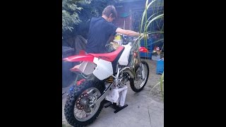 REBUILT / RESTORED 1997 HONDA CR 125 R engine break-in or run-in