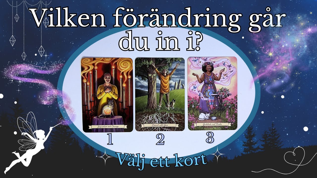Vilken förändring går du in i? 🧚🏻‍♂️☺️🙏💛 TAROT ⭐️ PICK A CARD ✨