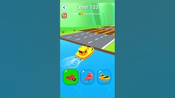 Shape-Shifting 2 GAMEPLAY Level No -103  Walkthrough - New Update Car Racing #Shorts #ShapeShifting