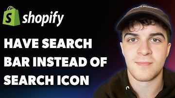 How to Have a Search Bar Instead of Search Icon in Shopify (Full 2025 Guide)