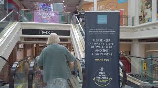 Walk through Oldham shopping centre