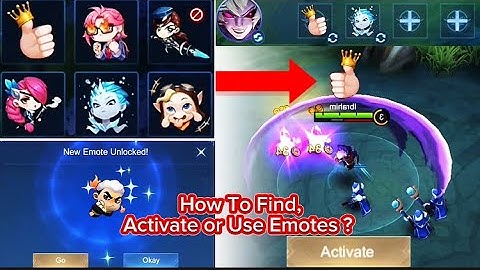 How to find Emotes ? How to Activate Emotes ? How to Use Emotes in Mobile Legends ? #MobileLegends