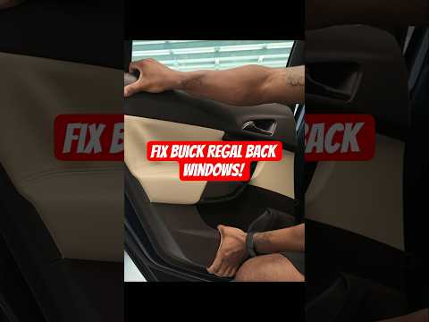 Rear Window Fix: Buick Regal & Opel Insignia! #shorts #carrepair