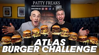 YOU'LL NEVER BEAT @LeahShutkever RECORD THE ATLAS BURGER CHALLENGE @LiftingWeightsCleaningPlates