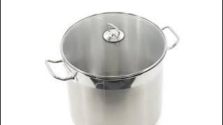 20 Litre Stock Pot With Glass Lid - Geezy