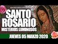 Santo Rosario de Hoy Jueves 05 de Marzo de 2020|MISTERIOS LUMINOSOS