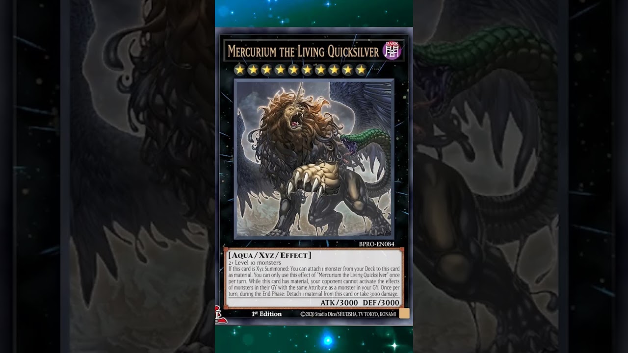 Mercurium The Living Quicksilver #yugioh #yugiohtcg #yugiohcards
