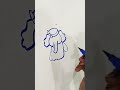 Easy cute elephant drawing howtodraw easydrawing youtubeshorts art riyabajeth