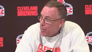 Browns GM John Dorsey & Freddie Kitchens talk LSU's Greedy Williams