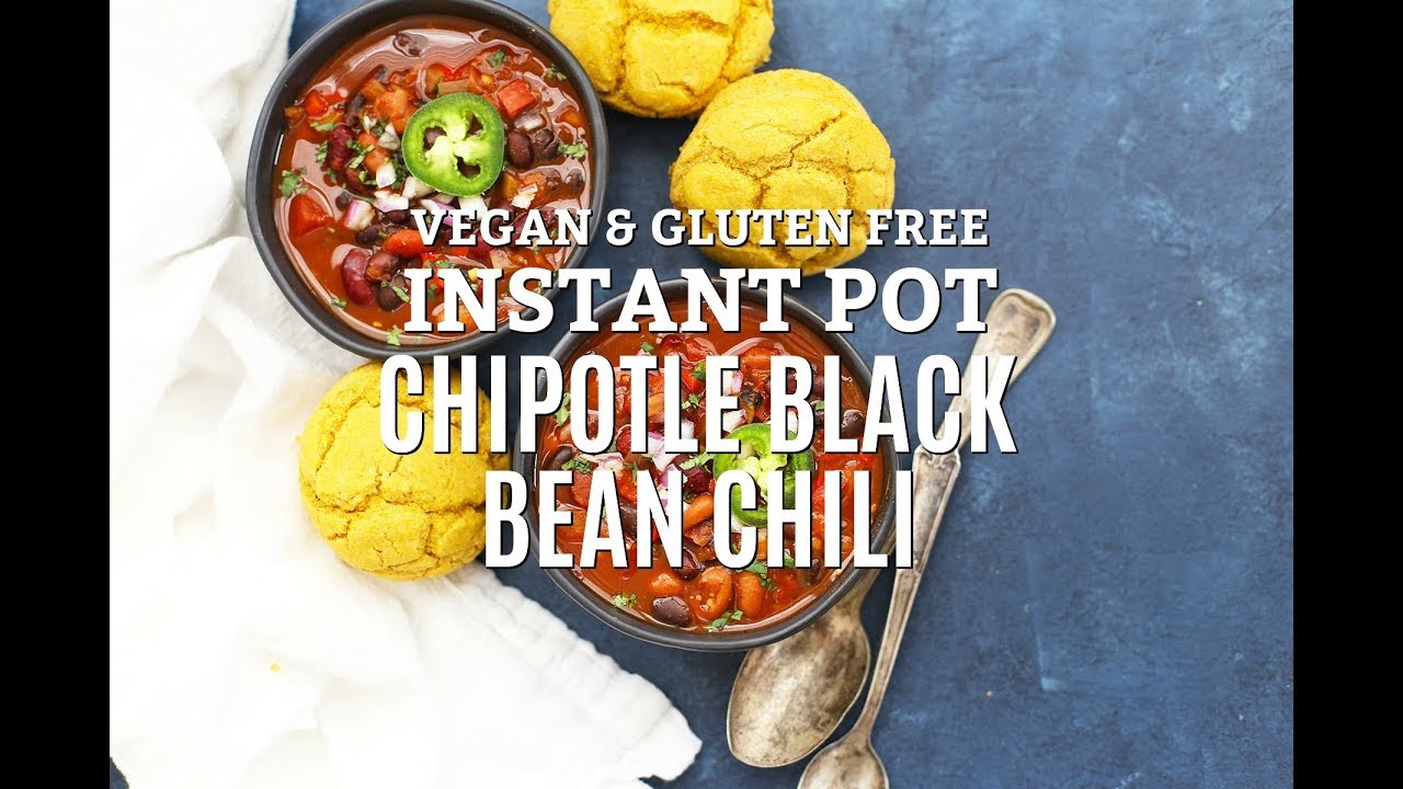 (Instant Pot or Slow Cooker) Vegan Chipotle Black Bean Chili
