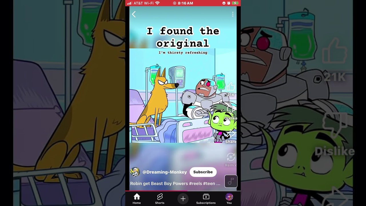 I&rsquo;m thirsty refreshing