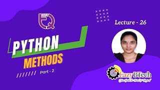 InfyTQ Series from Eazy Btech || Constructor , Method part2 || Lecture- 26