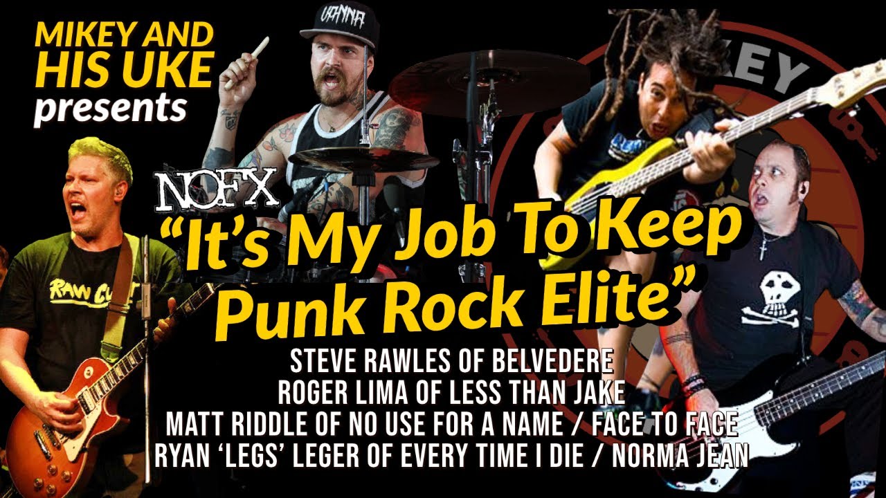 NOFX IT S MY JOB TO KEEP PUNK ROCK ELITE COVER BELVEDERE LESS THAN 