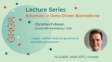 "urgap - unified resource governance and data provenance" by Christian Fufezan (GSK), November 2025