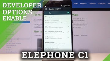 How to Activate Developer Options in ELEPHONE C1 – Developer Mode