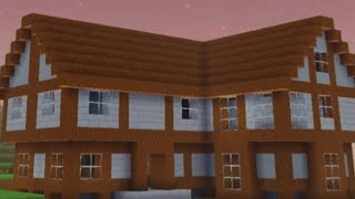 построил деревню в block craft 3d!
