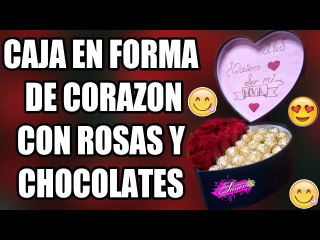 Caja de corazón Chocolates y rosas - Stanser