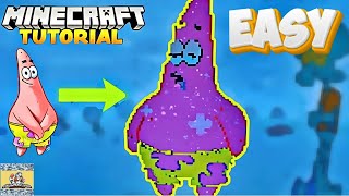Minecraft Pixel Art Tutorial #8 - How to Build Patrick Star In Minecraft!