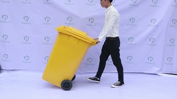 Giới Thiệu Mẫu Thùng Rác Nhựa 240 lít (Thùng Rác 240l) Paloca - Hành Tinh Xanh