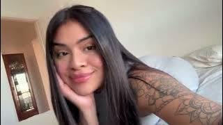 Girl Fart while selfie on her bed