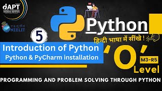 Introduction of Python | Python & PyCharm Installation | Chapter 3 | Hindi Tutorial for Beginners