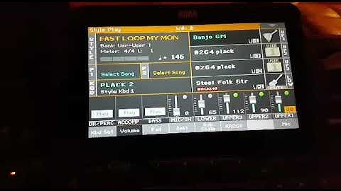 Korg pa1000 style sampling loop tempo change nd fast slow