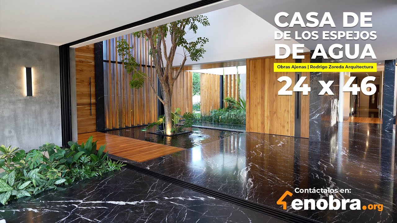 LA CASA de los ESPEJOS de AGUA, MÁRMOL Blanco y NEGRO | Obras Ajenas | Rodrigo Zoreda Arq | Parte 2