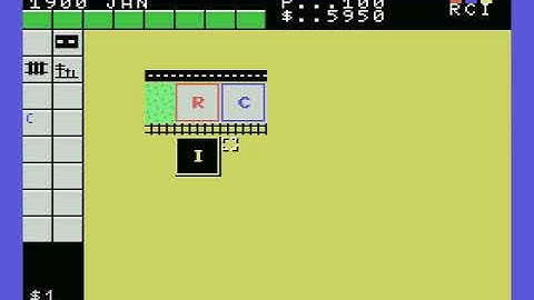 Sim City for MSX1 very beta prototype