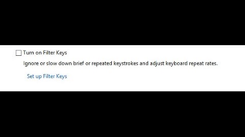How to Turn ON and Off Filter Keys in Windows 8 and 8 1 computers