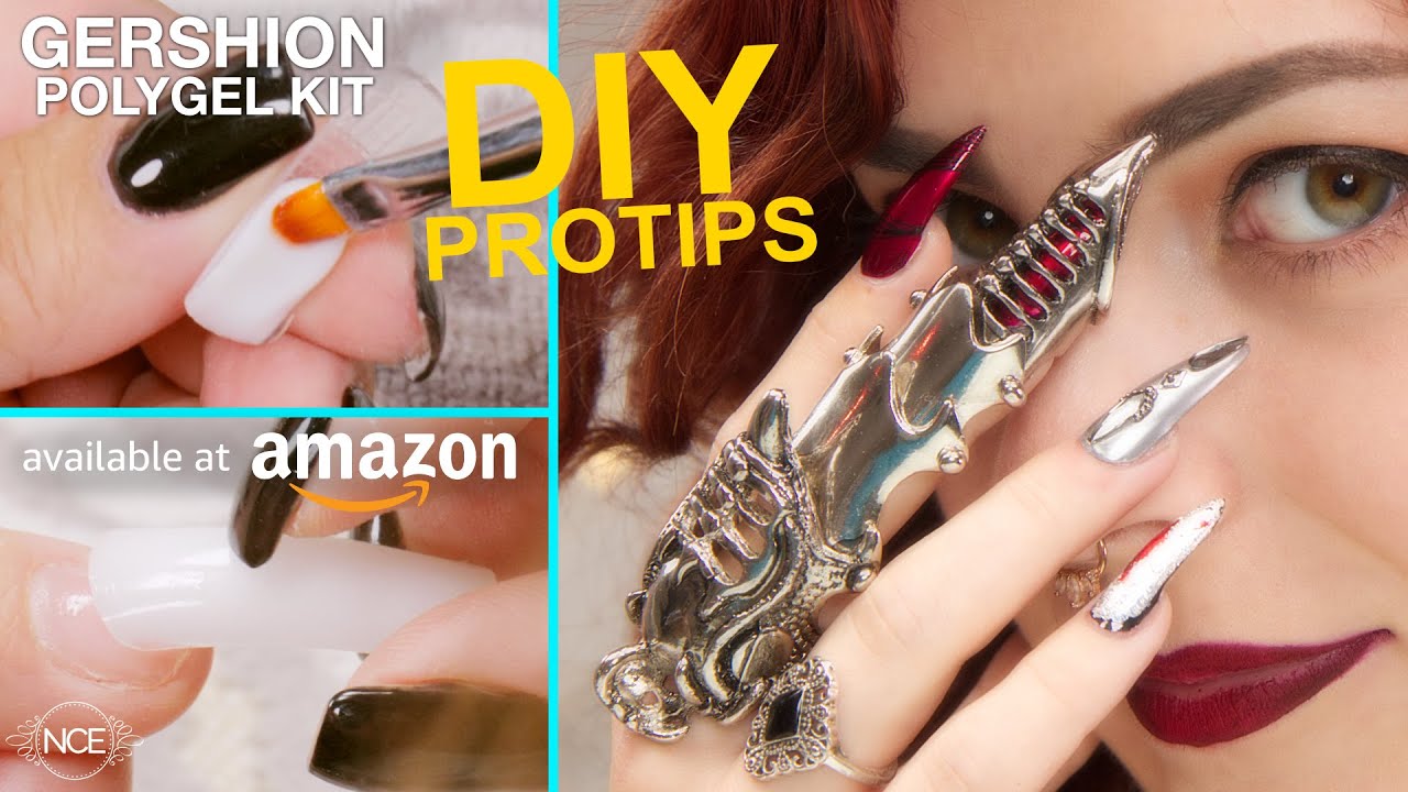 PolyGel/Gershion Dual Forms GOTH Nails👻