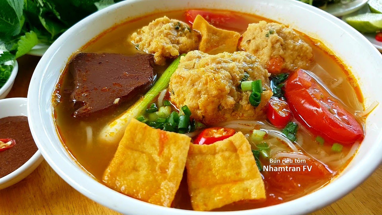 BÚN RIÊU TÔM cách nấu nước lèo mới đơn giản dễ hơn mà ngọt ngon đậm đà như bún riêu cua |Nhamtran FV