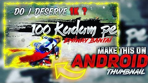 Make This Amazing PUBG Mobile Montage Thumbnail | PUBG Montage Thumbnail || Barood GfX