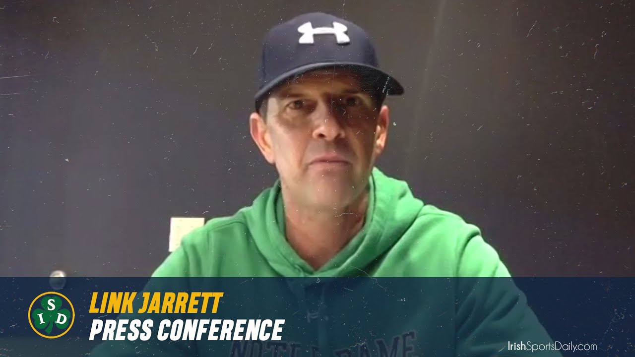 #NotreDame baseball coach Link Jarrett recaps the 12-run 8th inning to beat Boston College
