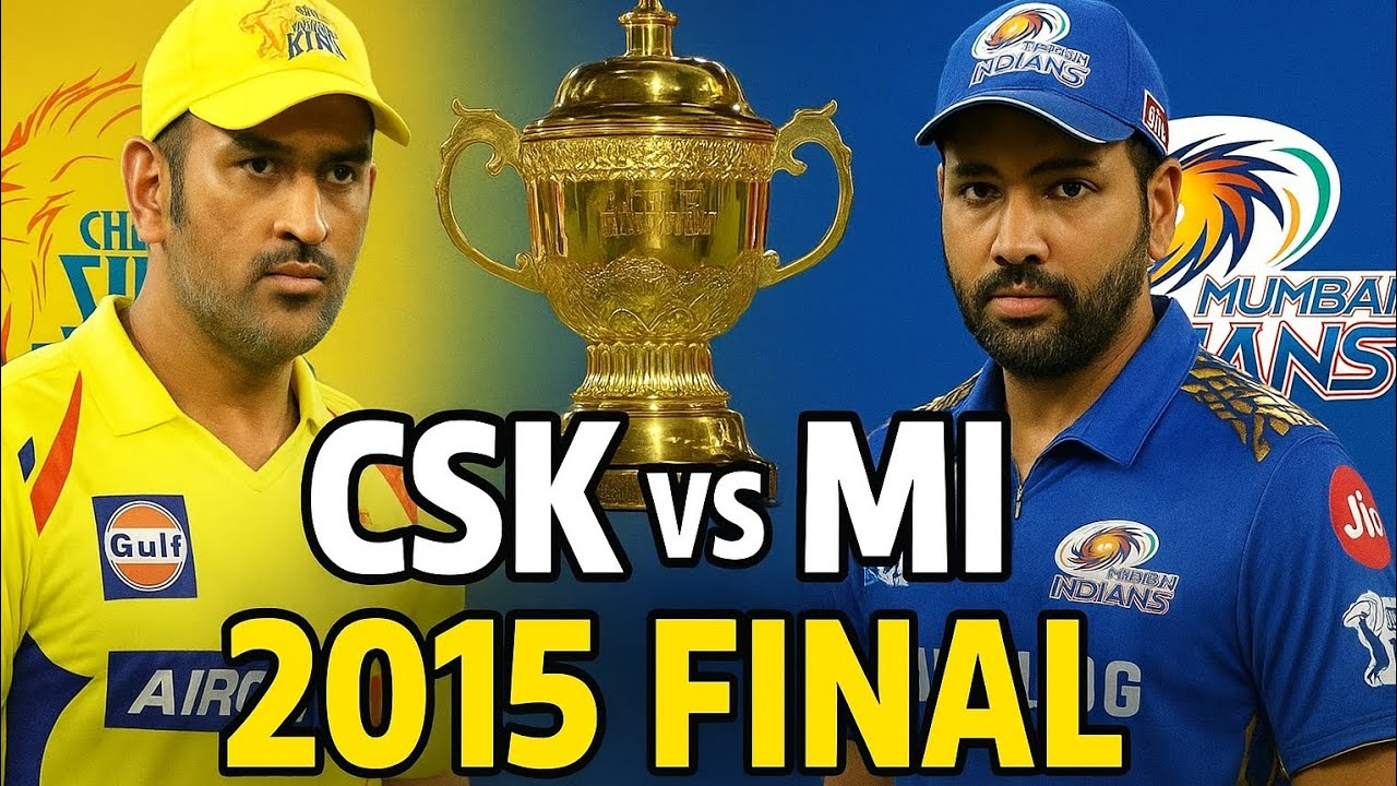MI vs CSK IPL 2015 Final | Epic Clash for the Trophy