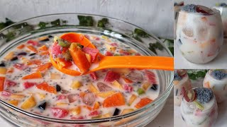 Sop buah segar tanpa susu | sup buah hongkong | ximilu