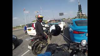 Guerrilla 450 Triumph Scrambler 400x chennai ECR ride February 2025 Raw upload 