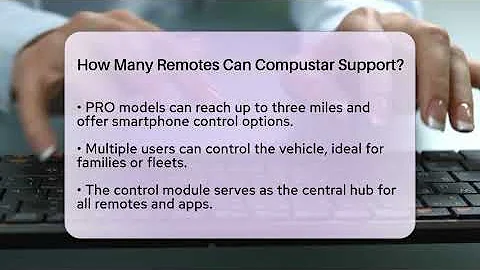 How Many Remotes Can Compustar Support? - Talking Tech Trends