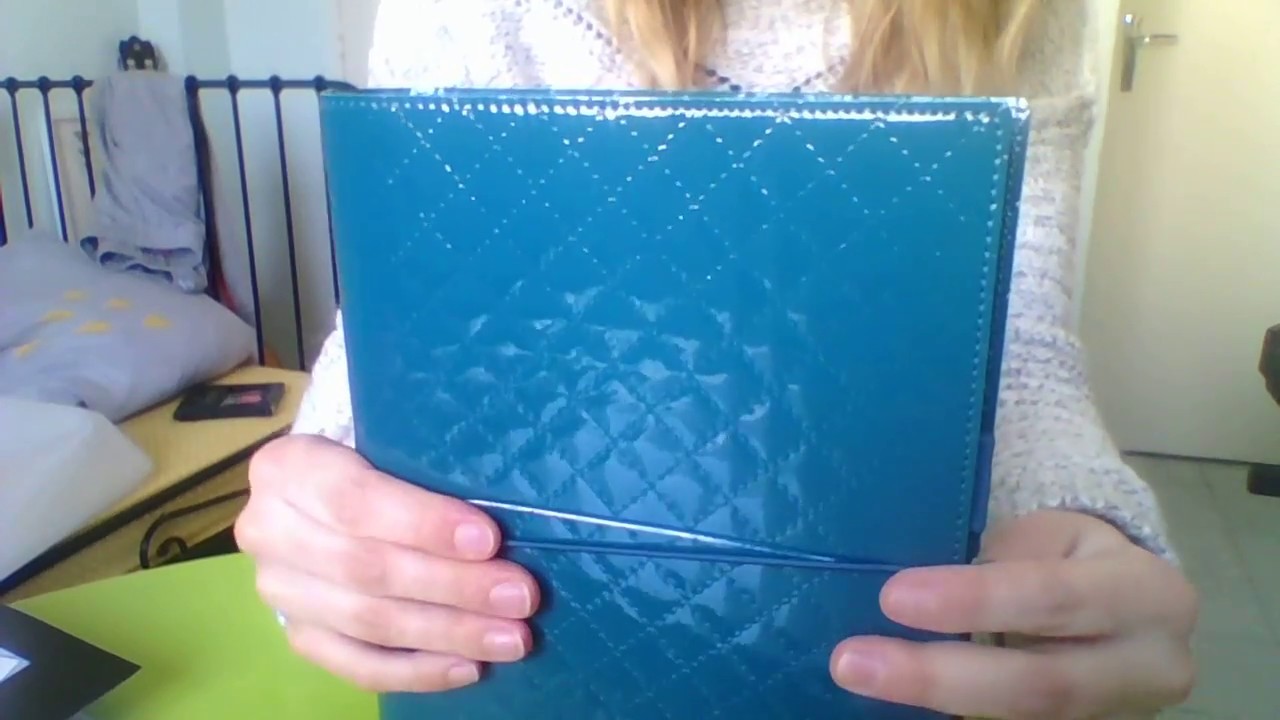 Filofax Domino Luxe Organizer, Personal Size, Teal - High-Gloss, Quilted Effect Cover, Parisian Inspired, Six Rings, Week-to-View Calendar Diary - View #6