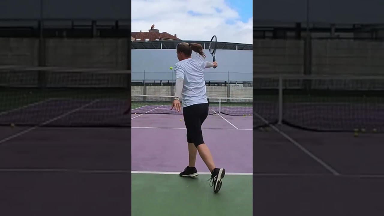 Use the strongest parts of your body to generate power #tennis