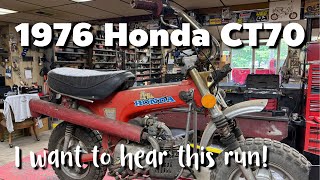 Will It Run?   1976 Honda CT70 - 24 years off the trail?