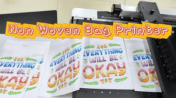Non-woven bag printing machine: non-woven bag single-pass digital printer! #printing #printer