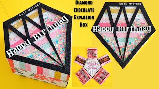 Diamond Shape Chocolate Explosion Box 🎁💎💍