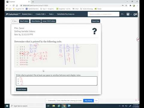 Pseudocode Variables